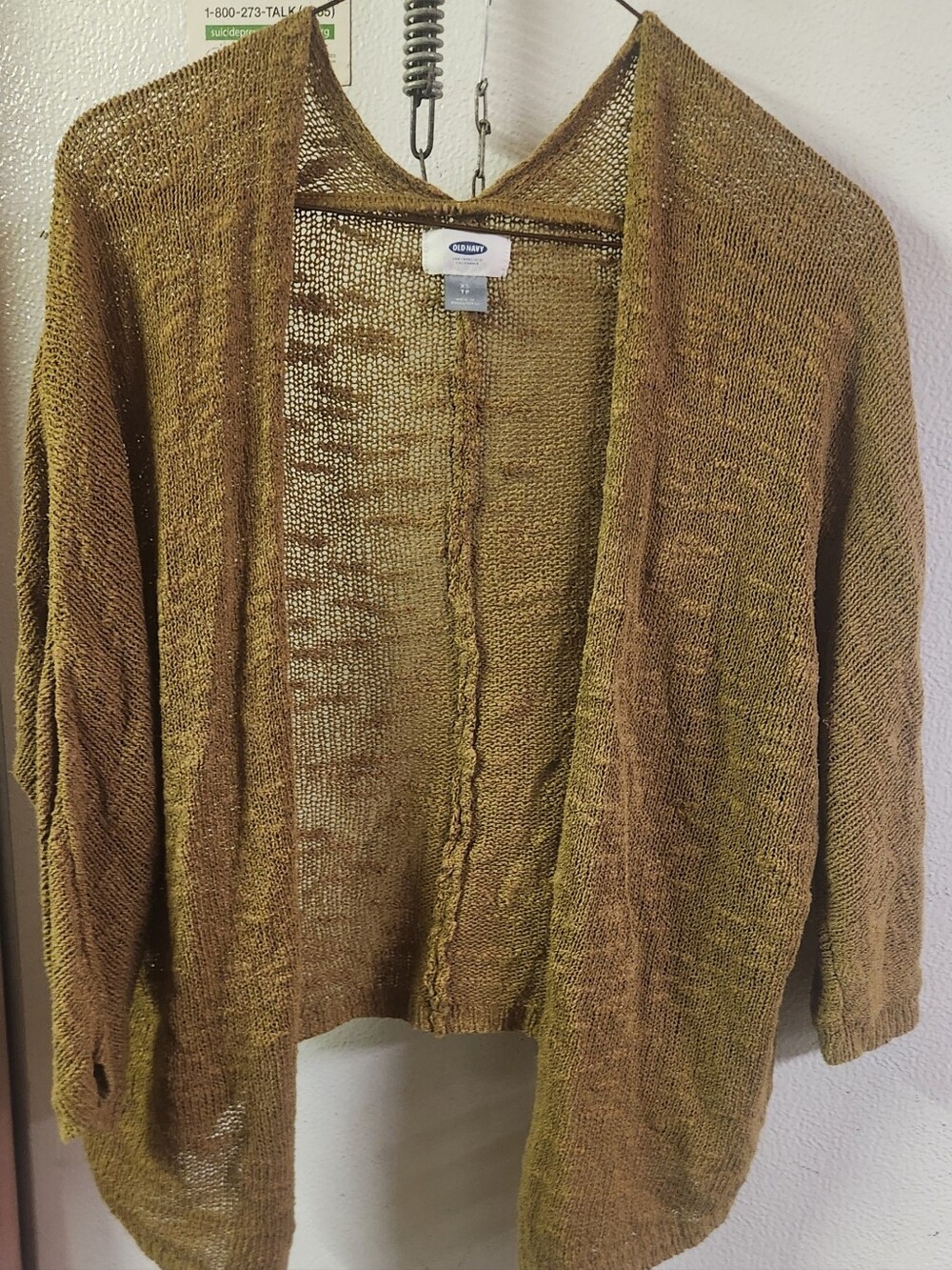 Old Navy Open-Front Women's Cardigan Sweater - Olive Brown